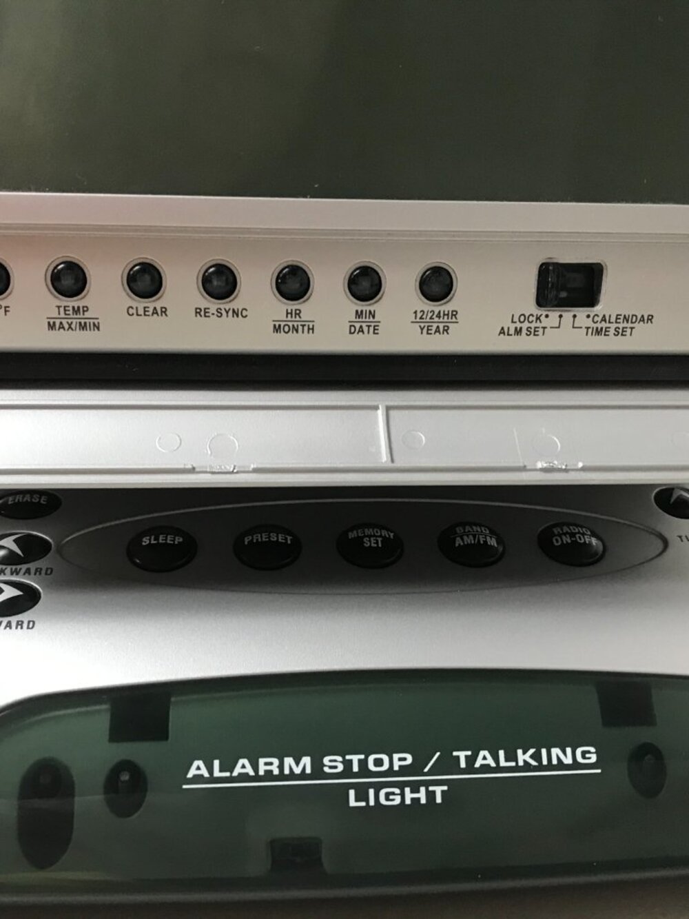 Talking Alarm Clock/Radio - Picture 2 of 5
